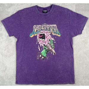 Billionaire Boys Club Ice Cream Mens large T-shirt Zombie Hand Scream Purple BBC